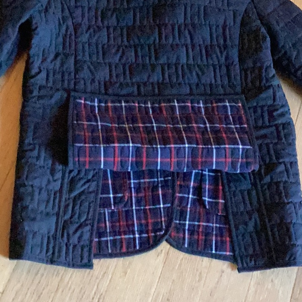 Tommy Hilfiger woven black quilted snap front shirt jacket w/cordu… - Picture 11 of 11